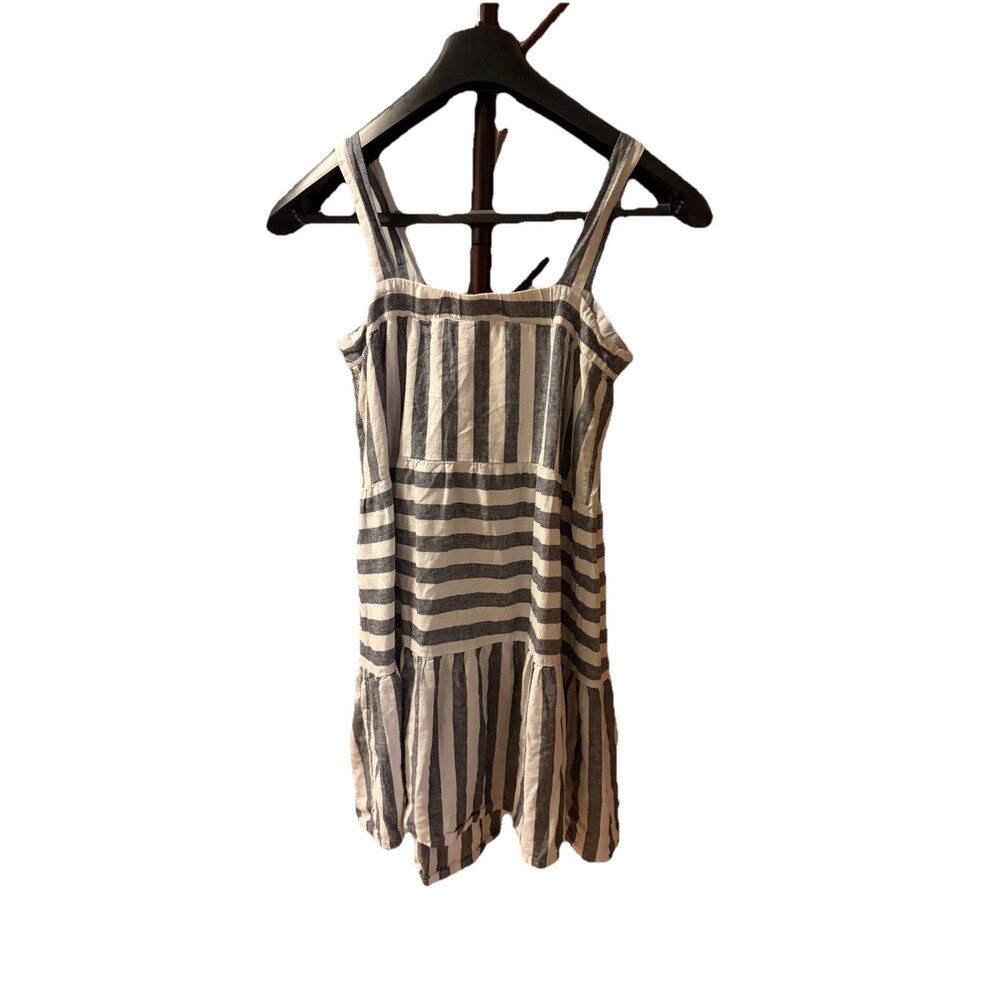 Loft Outlet Striped White And Blue Coastal Tank Dress - Picture 3 of 3